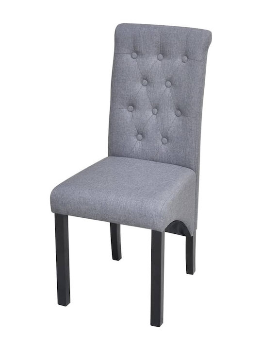 Dining Room Fabric Chair Light grey 42x57x95cm ...