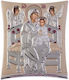 Slevori Heiligenikone Gottesmutter Panagia Pantanassa Silber 4,3x5,4cm