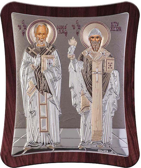 Slevori Image saint Spyridon Silver 5.9x7cm