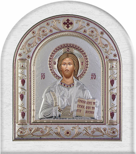 Slevori Εικόνα Jesus Christus Silber 8.8x10cm