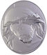 Slevori Image Jesus Christ Silver 4.4x5.4cm