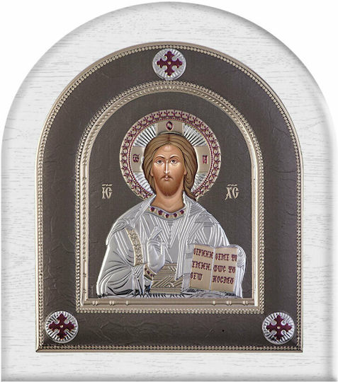 Slevori Εικόνα Jesus Christus Silber 8.8x10cm