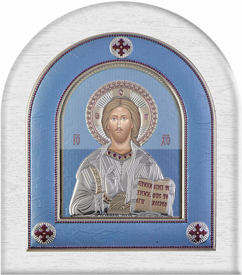 Slevori Εικόνα Исус Христос Silver 8.8x10см.