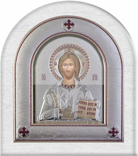 Slevori Imaginea Iisus Hristos Argint 8.8x10cm