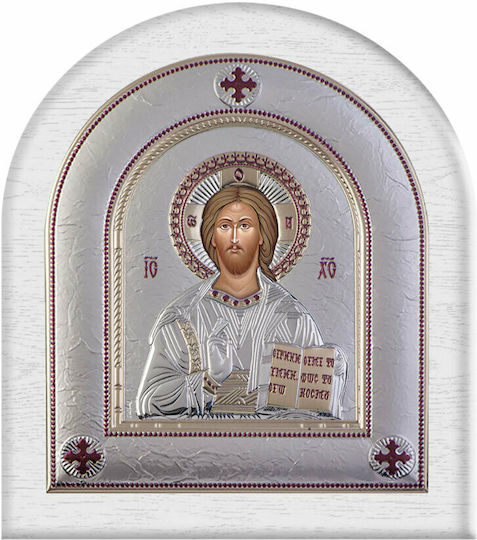 Slevori Εικόνα Jesus Christus Silber 8.8x10cm