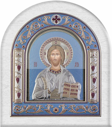 Slevori Εικόνα Jesus Christus Silber 8.8x10cm