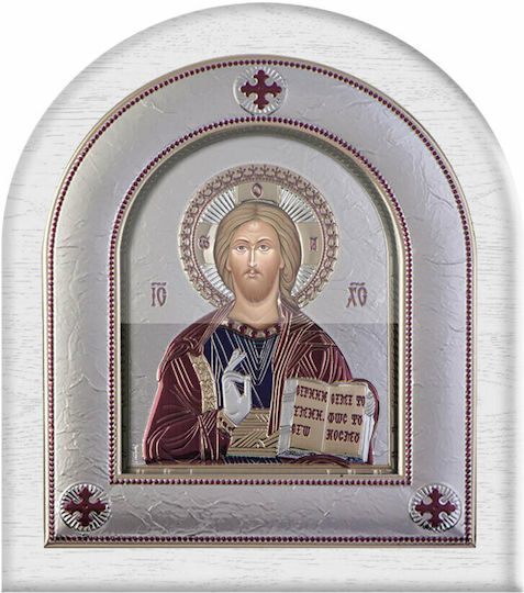 Slevori Imaginea Iisus Hristos Argint 8.8x10cm