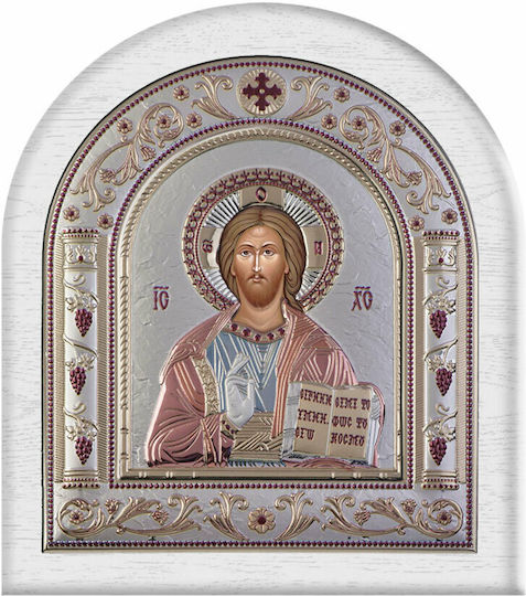 Slevori Εικόνα Jesus Christus Silber 8.8x10cm