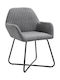 Stühle Speisesaal Dark Grey 4Stück 61x61x84cm