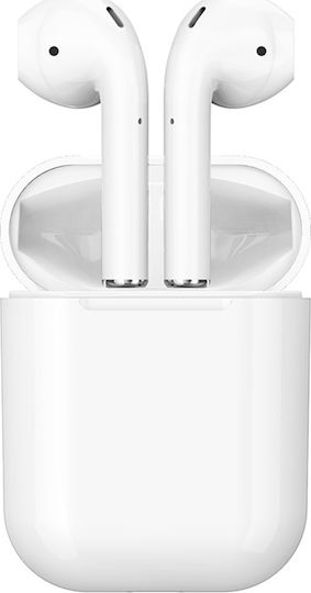 Borofone BW01 Plus Ohrstöpsel Bluetooth-Freisprecheinrichtung Kopfhörer mit Ladeetui Weiß