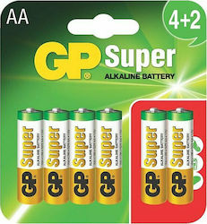 GP Batteries Super Αλκαλικές Μπαταρίες AA 1.5V ...