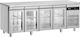 Inomak Prunus Commercial Refrigerator 571lt with 4 Doors 0/+10°C L224xD70xH87.5cm