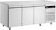 Inomak Edelstahl Kühltisch 350Es mit 3 Türen und Kühlaggregat 0/+10°C L179xB60xH87.5cm Compact Clover