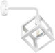 Inlight 43411 Modern Wandleuchte mit Fassung E27 Weiß 43411-ΛΕΥΚΟ