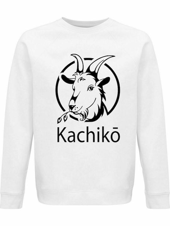 Sweatshirt Unisex, Organic "Kachiko", White