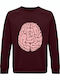 Sweatshirt Unisex, Bio "Mind Body Connection", Burgunderrot