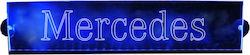 Διακοσμητική Πινακίδα Καμπίνας Μπλε LED 24V MERCEDES 500mm με Καλώδιο 1.5m με Βύσμα για Αναπτήρα