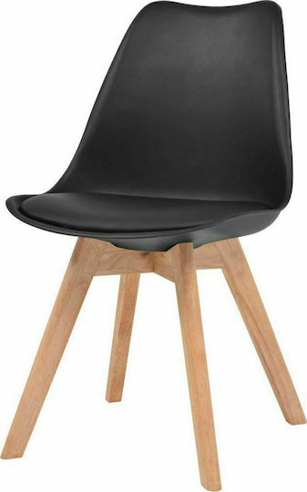 Stühle Speisesaal Schwarz 4Stück 48x53x83cm
