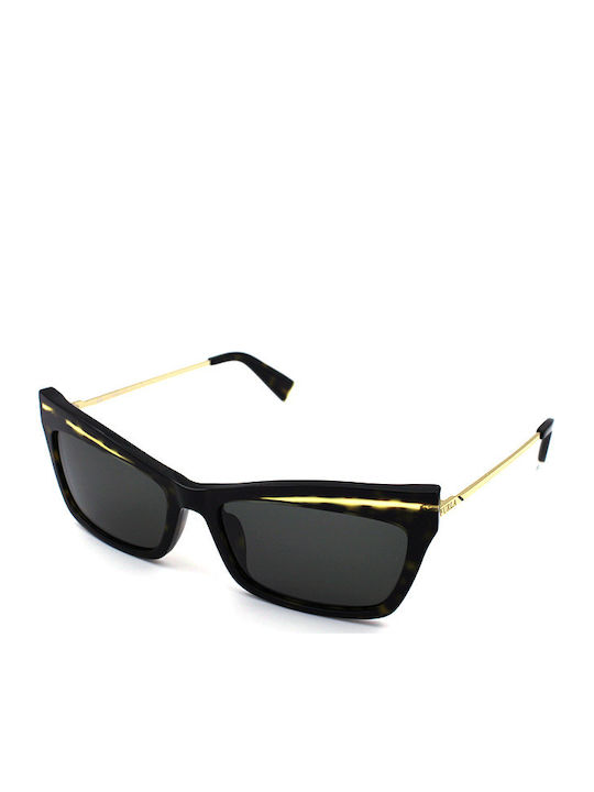 Furla Sonnenbrillen mit Schwarz Rahmen und Schwarz Linse SFU348-570722