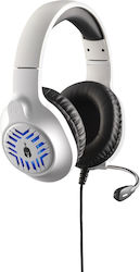 Spartan Gear Medusa Over Ear Gaming Headset με σύνδεση 3.5mm White/black