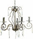 Keskor Chandelier with Crystals 5xE14 Bronze 56cm 9016-5
