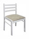 Dining Room Velvet Chair White 42x53.5x99.5cm 2pcs