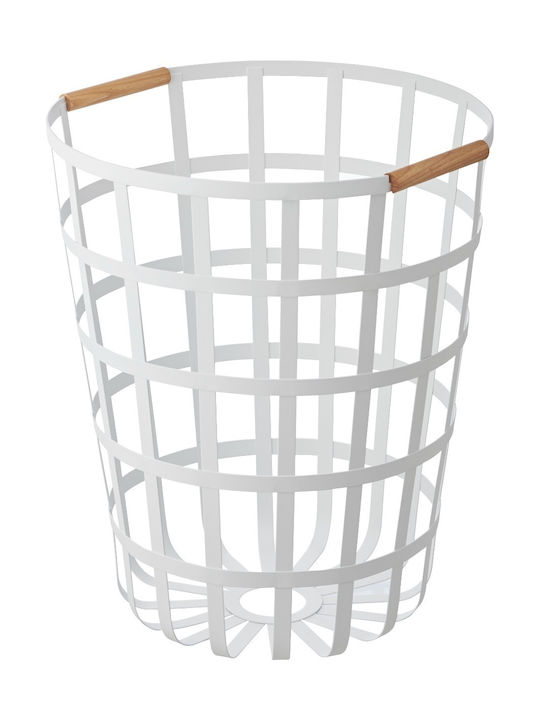 Yamazaki YMZK Laundry Basket Plastic 40x40x45cm White