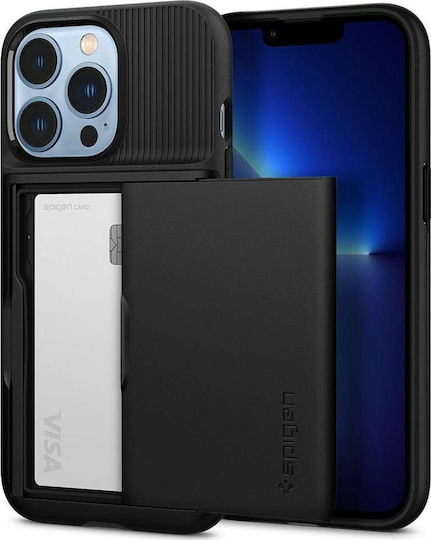 Spigen Slim Armor CS Back Cover Plastic 2mm with Card Slot Black (iPhone 13 Pro)