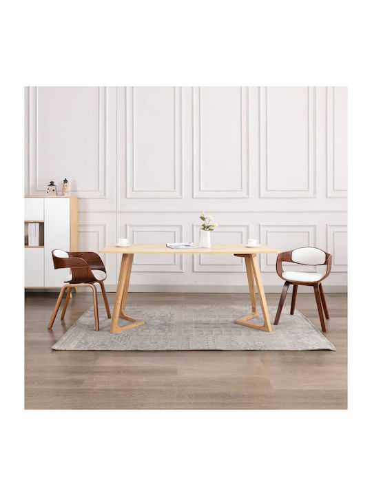 Dining Room Artificial Leather Armchair Coffee ...