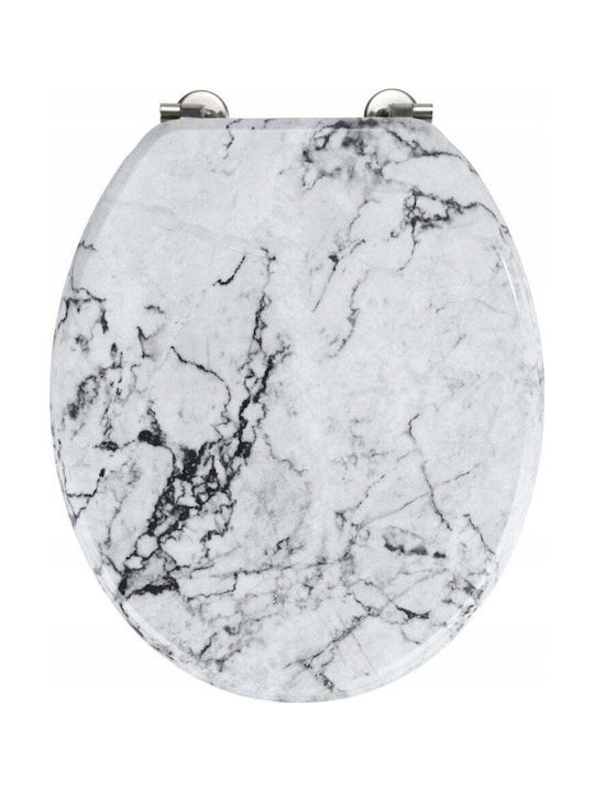 Wenko Onyx Καπάκι Λεκάνης Ξύλινο 37x42.5cm Λευκό