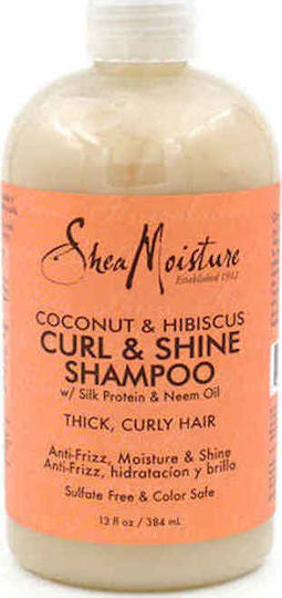 Shea Moisture Coconut & Hibiscus Sampon de par pentru Creț Păr 384ml