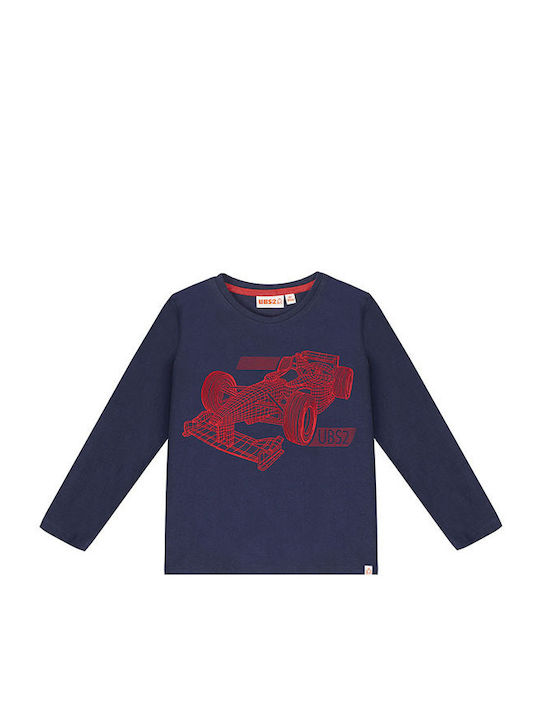 Boy's blouse with car print in blue color UBS2 H219536_04