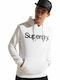 Superdry Men's Sweatshirt with Hood and Pockets Optic White