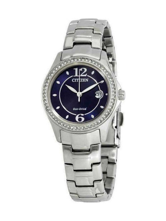 Citizen Silhouette Women's Watch Chronograph Eco - Drive with Silver Metal Bracelet
