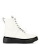 9350 Wild Milk Milk Δερμάτινα Γυναικεία Αρβυλάκια Off White