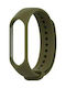 Strap Silicone with Pin Army Green (Mi Band 3/Mi Smart Band 4)
