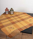 Silk Fashion Weihnachtlich Tischtuch Quadrat Stoff Braun L90xB90cm.