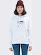 Damen Sweatshirt Kapuzen Weiß