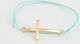 Riniotis Christening Charm Bracelet Light Blue 50pcs