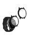 KWmobile 2-Pack Plastic Case with Glass in Black color for Amazfit GTR 2e