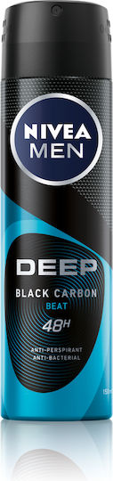 Nivea Men Deep Carbon Beat 48h Anti-perspirant Deodorant 48h Spray 150ml