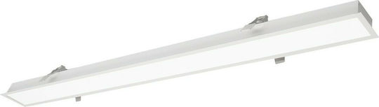 Viokef Station Ultra LED Γραμμικό Χωνευτό Φωτιστικό Οροφής 15W Φυσικό Λευκό IP20 58εκ.
