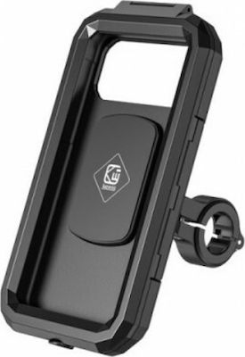 Kewig M18L-A1 Phone Motorcycle Mount with Case for Steering Wheel με Ενσύρματη(Type-C για iPhone) και Ασύρματη φόρτιση(Qi 15W)