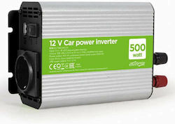 Energenie Invertor Auto 500W pentru Convertirea 12V DC în 230V AC cu 1xUSB