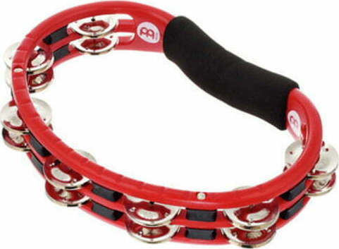 Meinl Red Plastic Hand Tambourine with Double Row Jingles