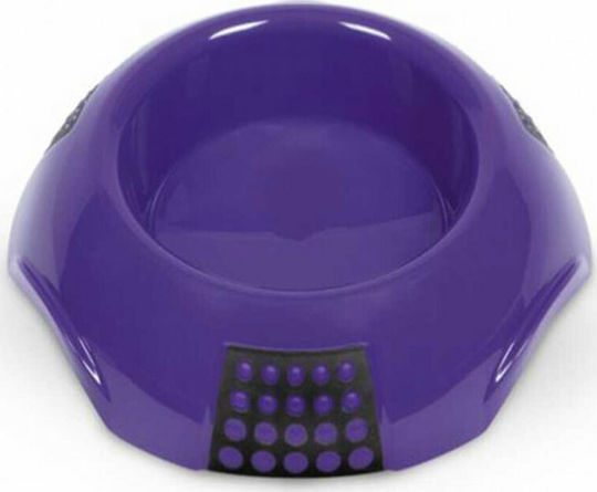 MPS Luna Plastic Bowl Food & Water for Dog 1lt 26cm in Purple Color