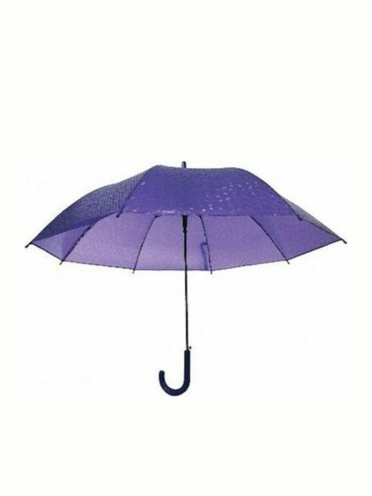 Automatic rain umbrella rattan 58cm 0282-3 purple