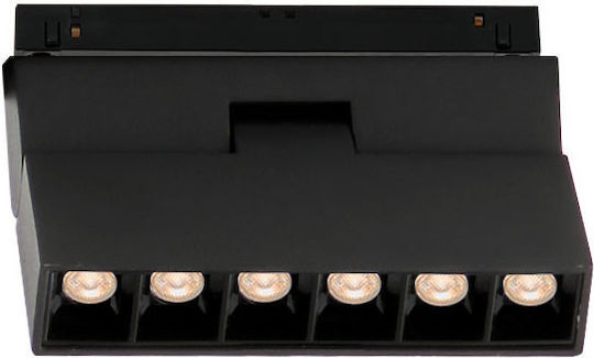 Viokef Magnetic Commercial Linear LED Ceiling Light 6W Warm White IP20 L11xD107xH10.7cm