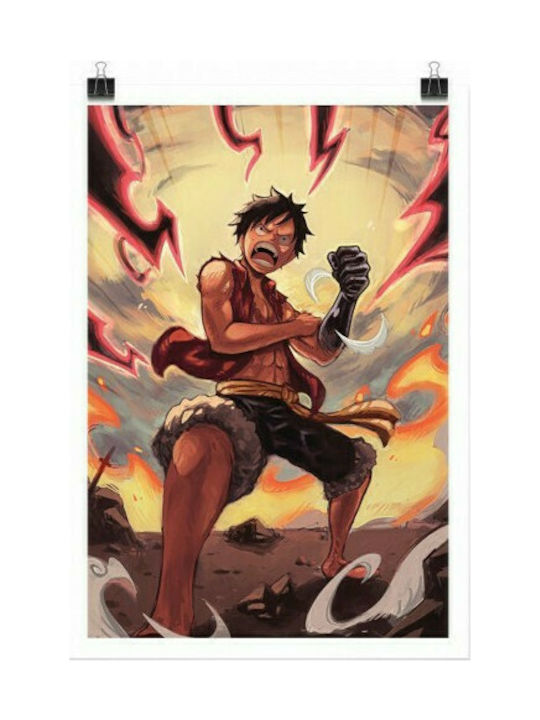 Luffy Gear Second - One Piece, Anime, Πόστερ, 15 x 20 εκ.