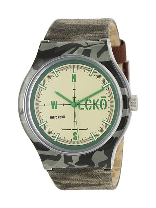 Marc Ecko Часовник Батерия с Кожено Каишка